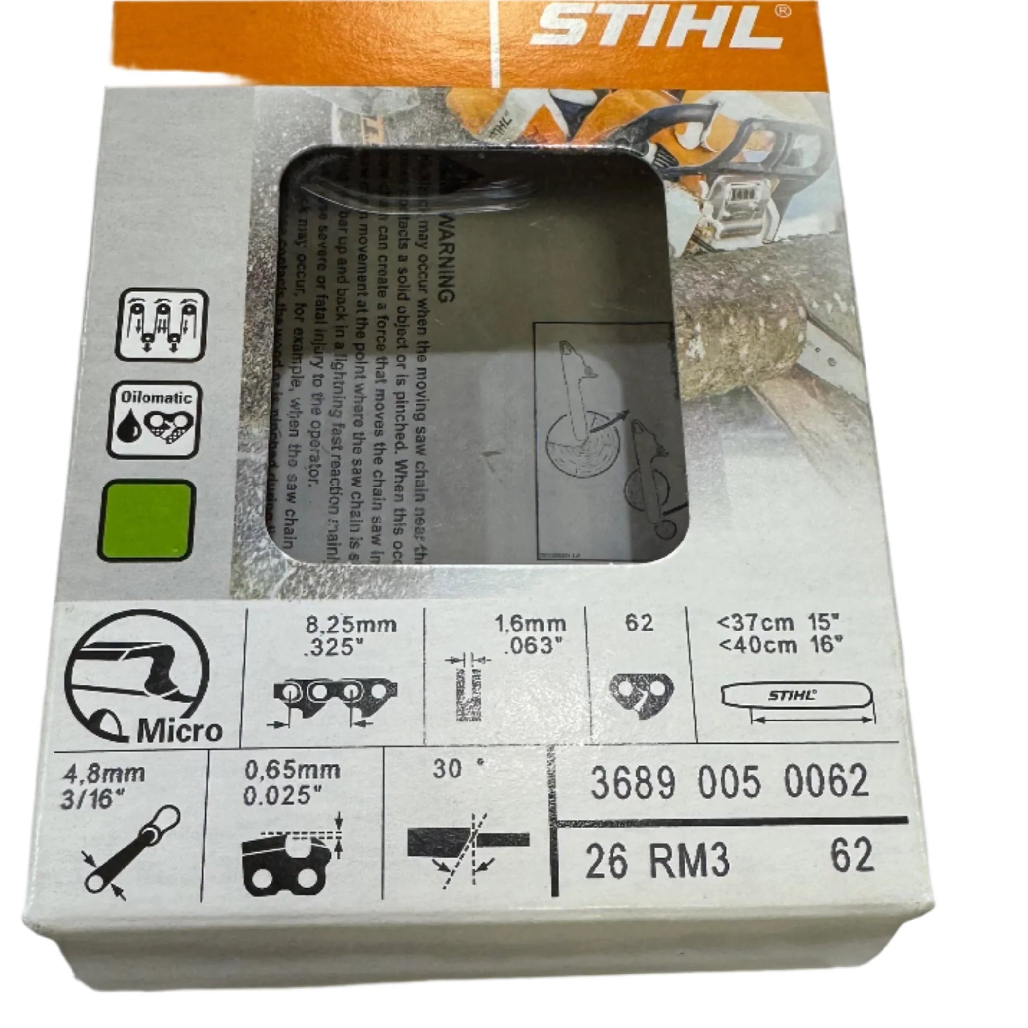 Stihl Accessories - 26RM3 62E CHAIN LOOP - 3689-005-0062