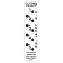 Grasshopper - DECAL   CUTTING HEIGH - 162187