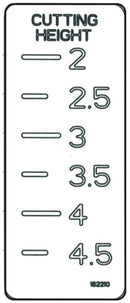 Grasshopper Parts - Decal Cutting Height - 162210