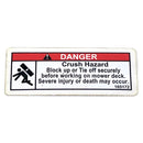 Grasshopper Parts - Decal Danger Crush Hazard - 165172