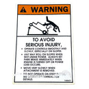 Grasshopper - DECAL   WARNING AVOID - 165631