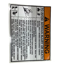 Grasshopper Parts - DECAL WARN AVOID INJ - 165654
