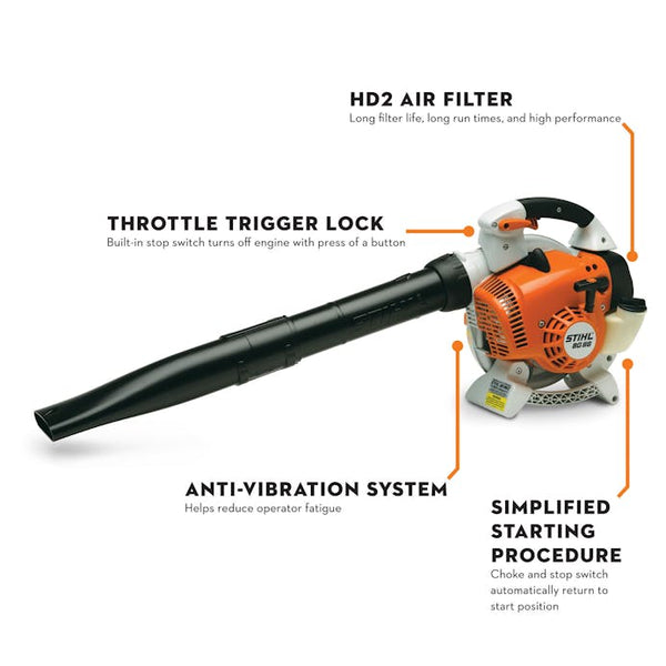STIHL® BG 86 C‑E Handheld Blower | 27.2cc Engine | Up to 15 Newtons Bl