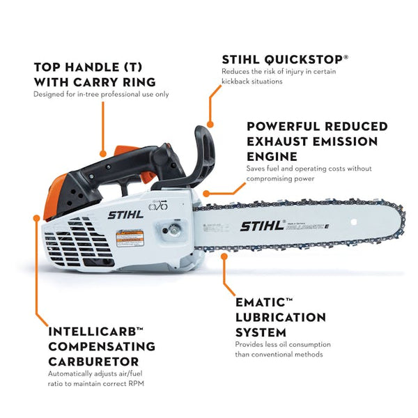 ★現状渡し★STIHL MS192C 35cmバー オススメ STIHL® MS 194 T – 14in Top‑Handle Chainsaw | 31.8cc STIHL® Gas Engine