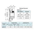 Rotary - CAST IRON PULLEY 34 - 5970
