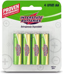 Interstate Battery - Interstate Alkaline Battery Size AA (4)  - DRY0030