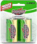 Interstate Battery - Interstate Alkaline Battery Size D 2 PAC  - DRY0020