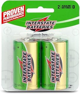 Interstate Battery - Interstate Alkaline Battery Size D 2 PAC  - DRY0020