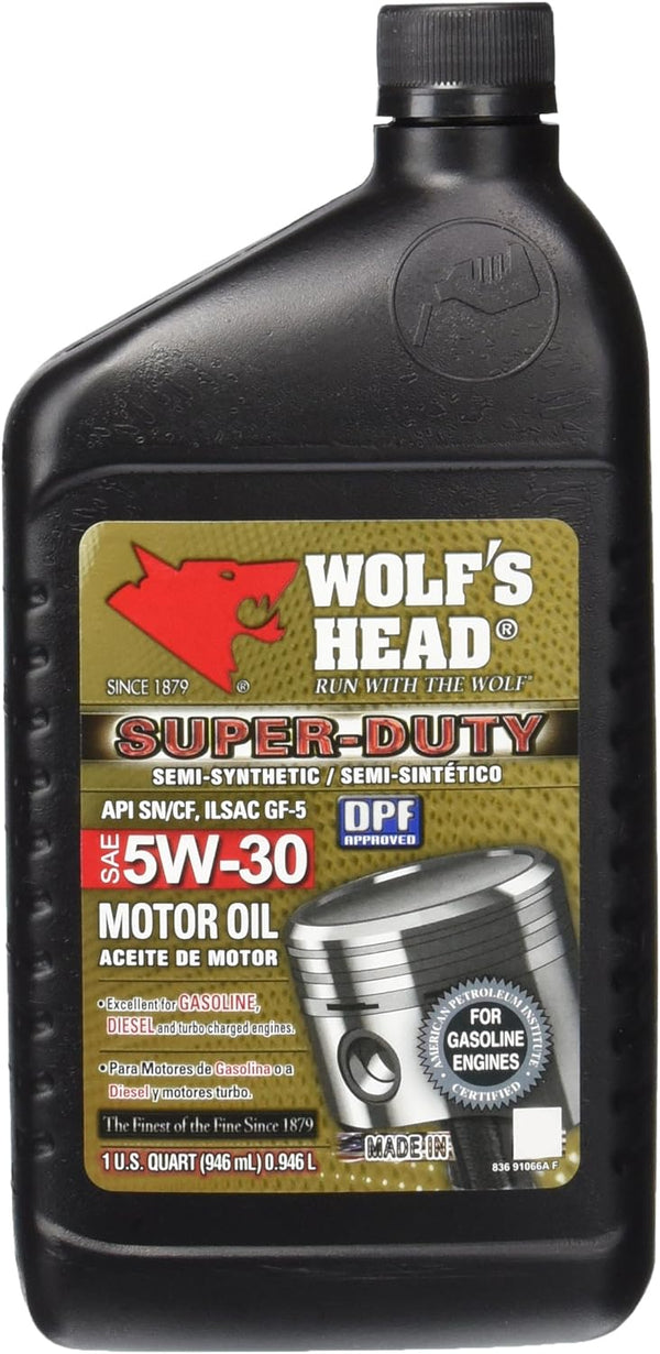 Williams Lubricants - Wolf's Head 5W-30 oil qt.  - 836-91066