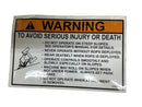 Grasshopper Parts - Warning Decal   - 165661