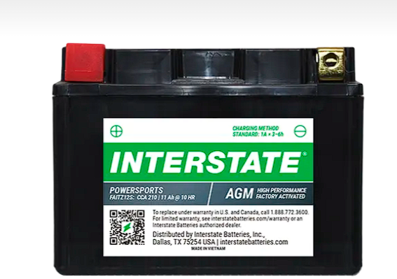 Interstate Battery - AGM Battery - FAITZ12S