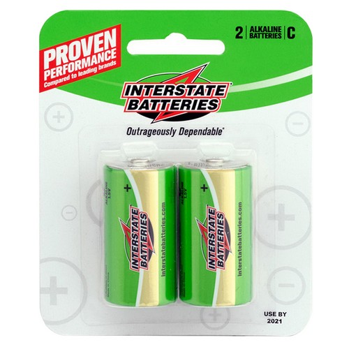 Interstate Battery - Interstate Alkaline Battery Size C 2 PAC  - DRY0015