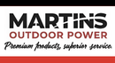 Logo of Martins Outdoor Power with tagline 'Premium products, superior service.'
