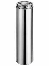 Central Boiler - CHIMNEY,6X48,SS,RIDGED,TIG WELD SEAM- 6500004