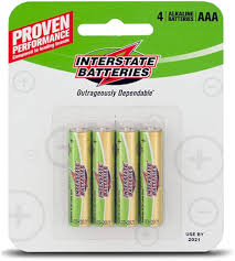 Interstate Battery - Interstate Alkaline Battery Size AAA (4)  - DRY0035