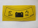 Avant Parts - DECAL BATTERY DISCONNECT SWITCH - A417404