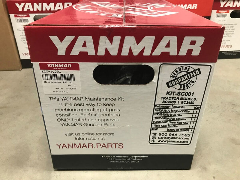 Yanmar Parts - MAINT KIT SC WOIL - KIT-SC001