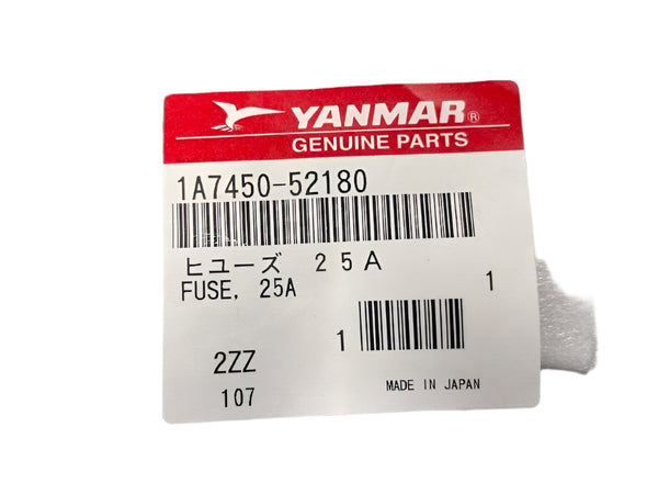 Yanmar Parts - FUSE, 25A - 1A7450-52180