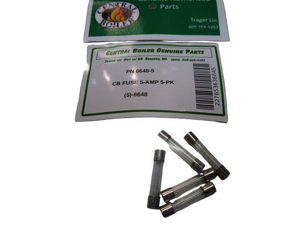 Central Boiler - FUSE,5 AMP,250V,FAST,ROHS,14 x1 14- 6648