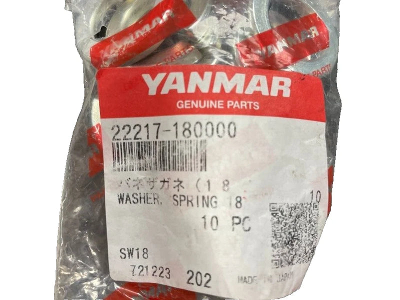 Yanmar Parts - WASHER, SPRING 18 - 22217-180000