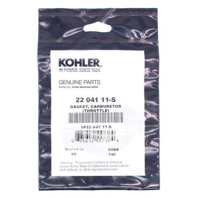 Kohler Engine - GASKET, CARBURETOR (THROTTLE) - 22 041 11-S